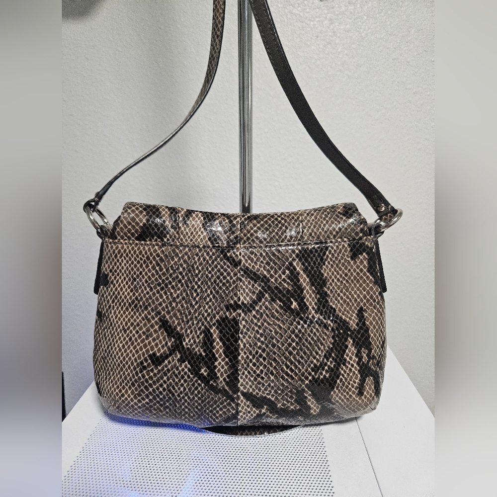 Y2K Coach Soho Python Embossed Leather Mini Crossbody Bag - Picture 4 of 10